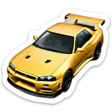 Nissan Skyline GT-R r34 sticker