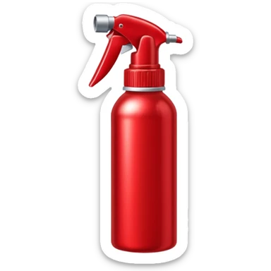 Make a red spray paint bottle sticker
