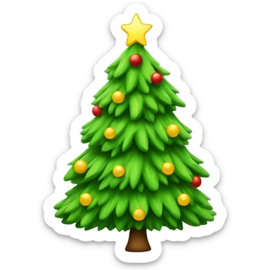 christmas tree sticker