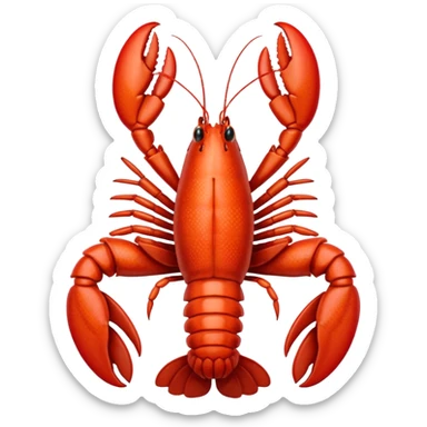  lobster white  sticker