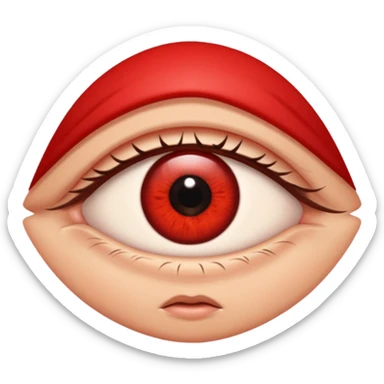 Sukuna jujutsu kaisen eye on face  sticker