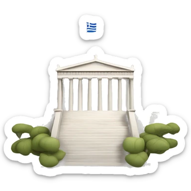 Greek parliament building sticker