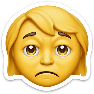 emoji with pure disgust in his face sticker