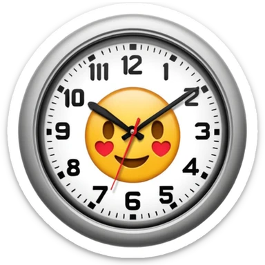 Un reloj sonando al estilo andrez garza sticker