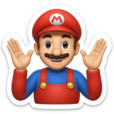 Super Mario thanking sticker