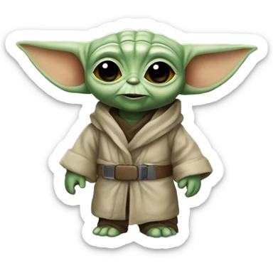 baby yoda auto mechanic sticker