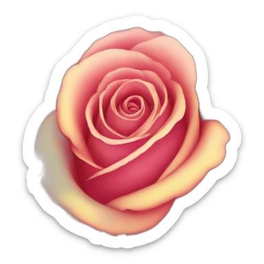 rose arc-en-ciel sticker
