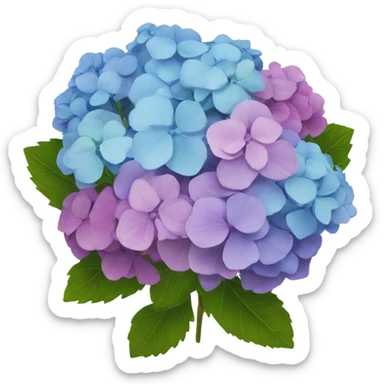 Hydrangea bouquet sticker