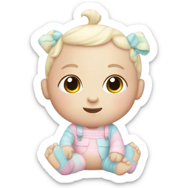 Pastel Baby toys  sticker