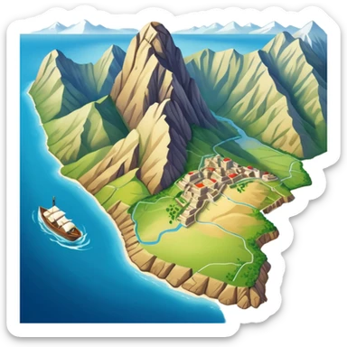 Map of Peru sticker