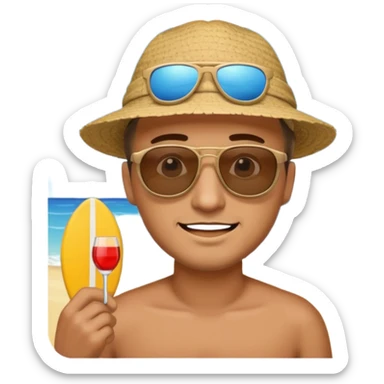 I told him about the beach sticker