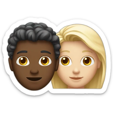 two white friends screen sharing sticker