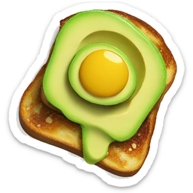 Avocado French toast  sticker
