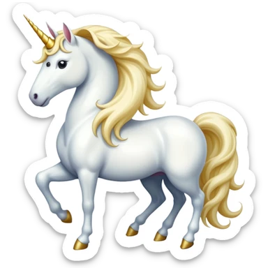unicorn standing sticker