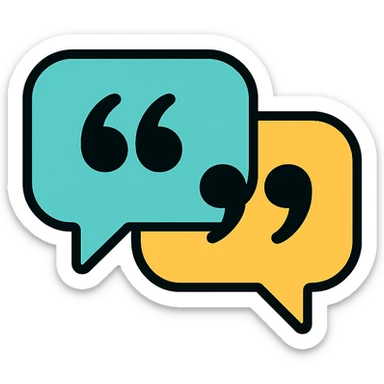 quotes icon sticker