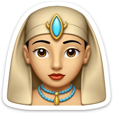 taştan yapılmıs Egyptian heykel sticker