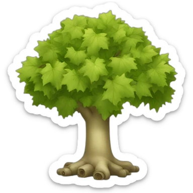 Platanus sticker