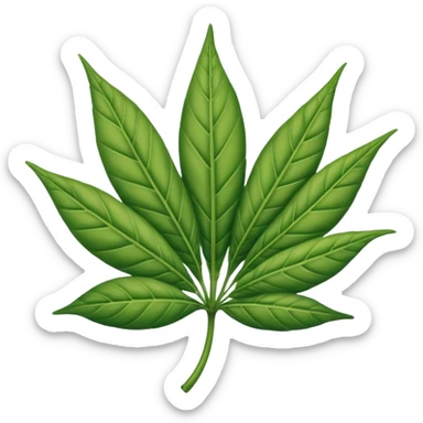 Hoja de mariguana sticker