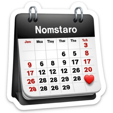 quiero un emoji que me muestre la fecha del dia sticker