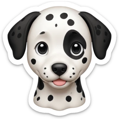 Dalmatian dog sticker
