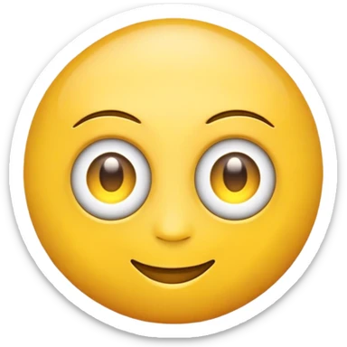 A regular emoji with a third eye on the forehead sticker