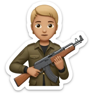 Bana ak 47 turan biri yap sticker