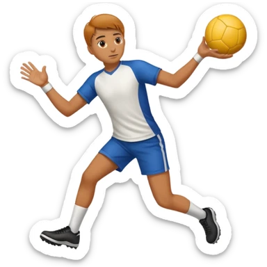 Person catching a ball sticker