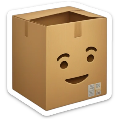 A godly cardboard box sticker