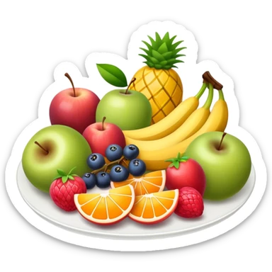 fruit platter summer sticker