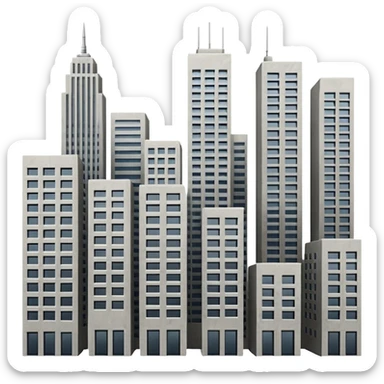 gray city emoji png sticker