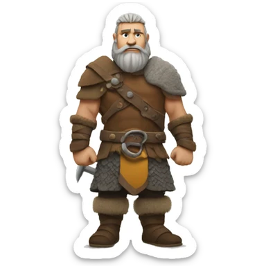 Viking standing tall  sticker