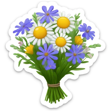 A beautiful bouquet of wild flowers  sticker