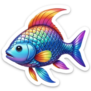 A fish representing im sorry for your loss sticker