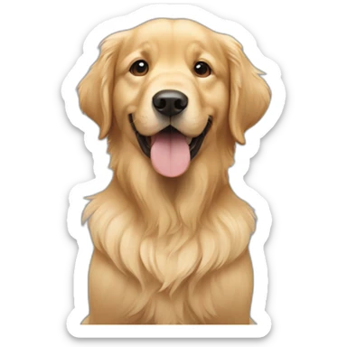 Chiot-golden retriever sticker