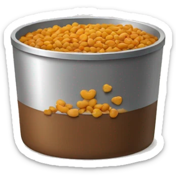 dog food in pot sticker