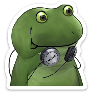 Headphones with Bose tied around the bottom sticker