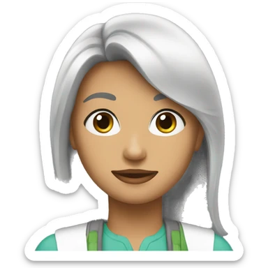 Humana hermosa sticker