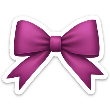 a Christmas bow sticker
