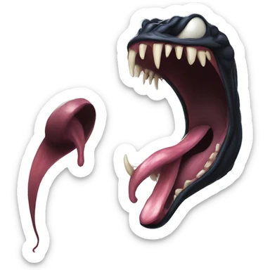 venom long tongue sticker