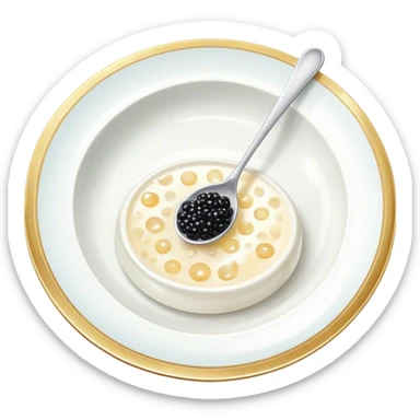 Caviar on a plate sticker