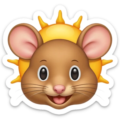 a sun ☀️ 🐭 sticker
