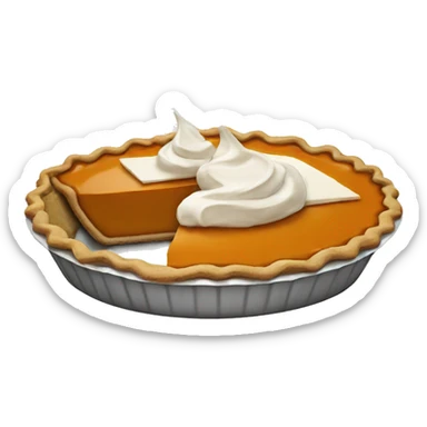 Pumpkin pie sticker