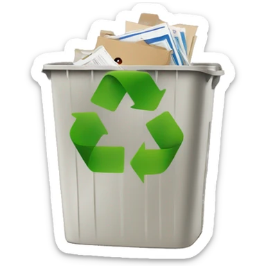 batch record in the recycling bin sticker