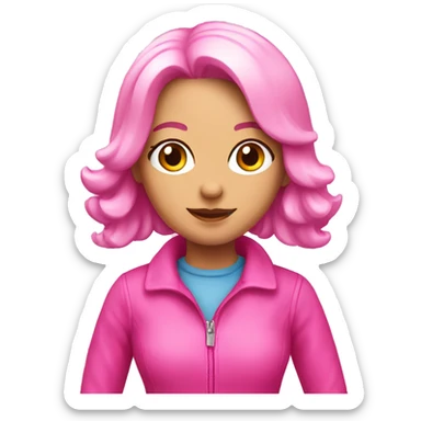 Pink toys for woman sticker