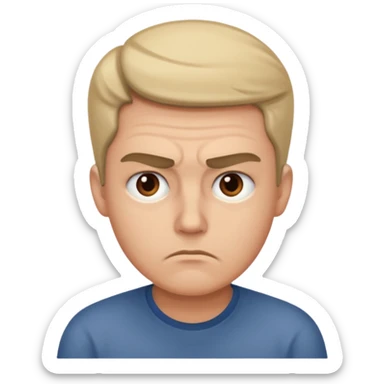 thinking hard sticker