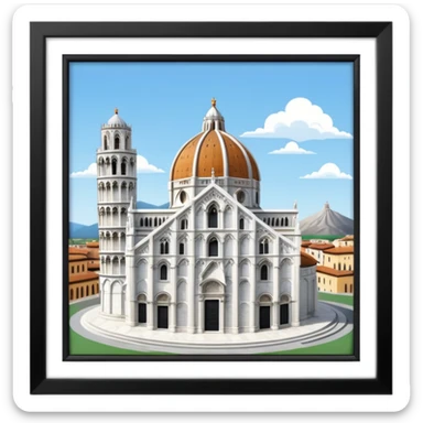 duomo di pisa sticker
