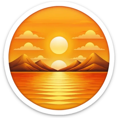 golden hour sticker