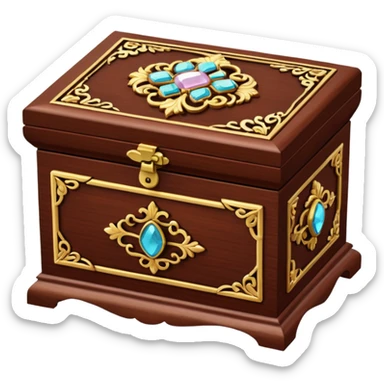 generate an emoji of a jewelery box  sticker