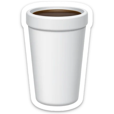 styrofoam cup no lid double cp sticker