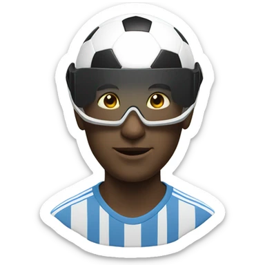 Virtual reality soccer  sticker